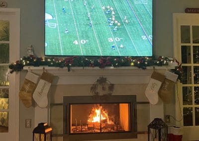 Fireplace Installation - 2-Sided Wood Fireplace