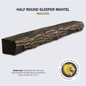 Lexington - Half-Round Sleeper Non Combustible Mantel
