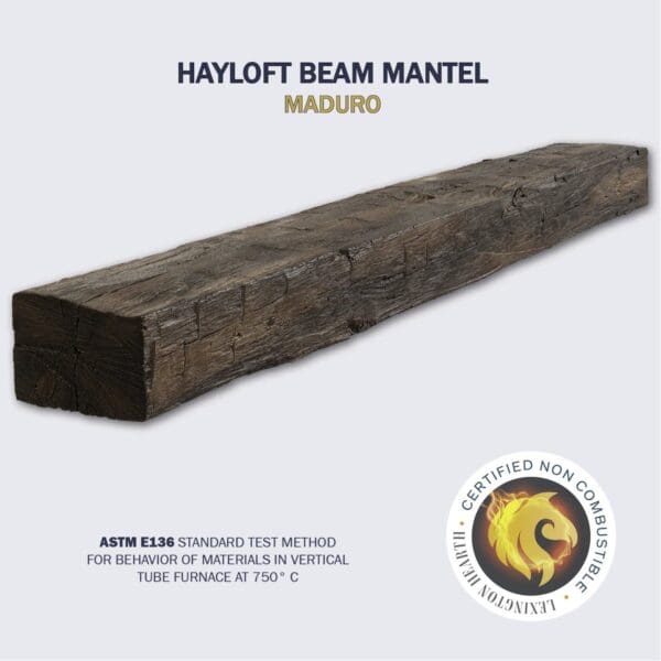 Lexington - Hayloft Beam Non-Combustible Mantel