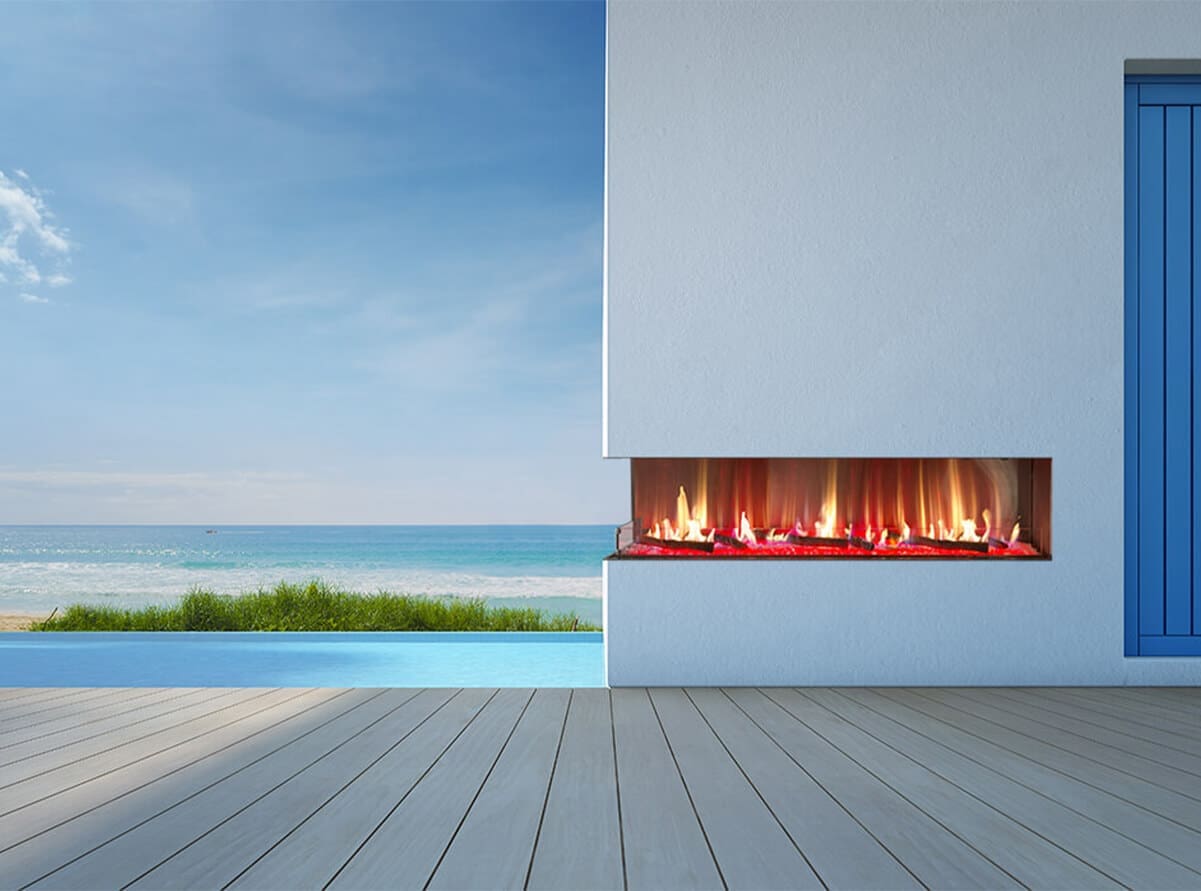 Flare - Outdoor Left Corner *Premium gas fireplace $$$